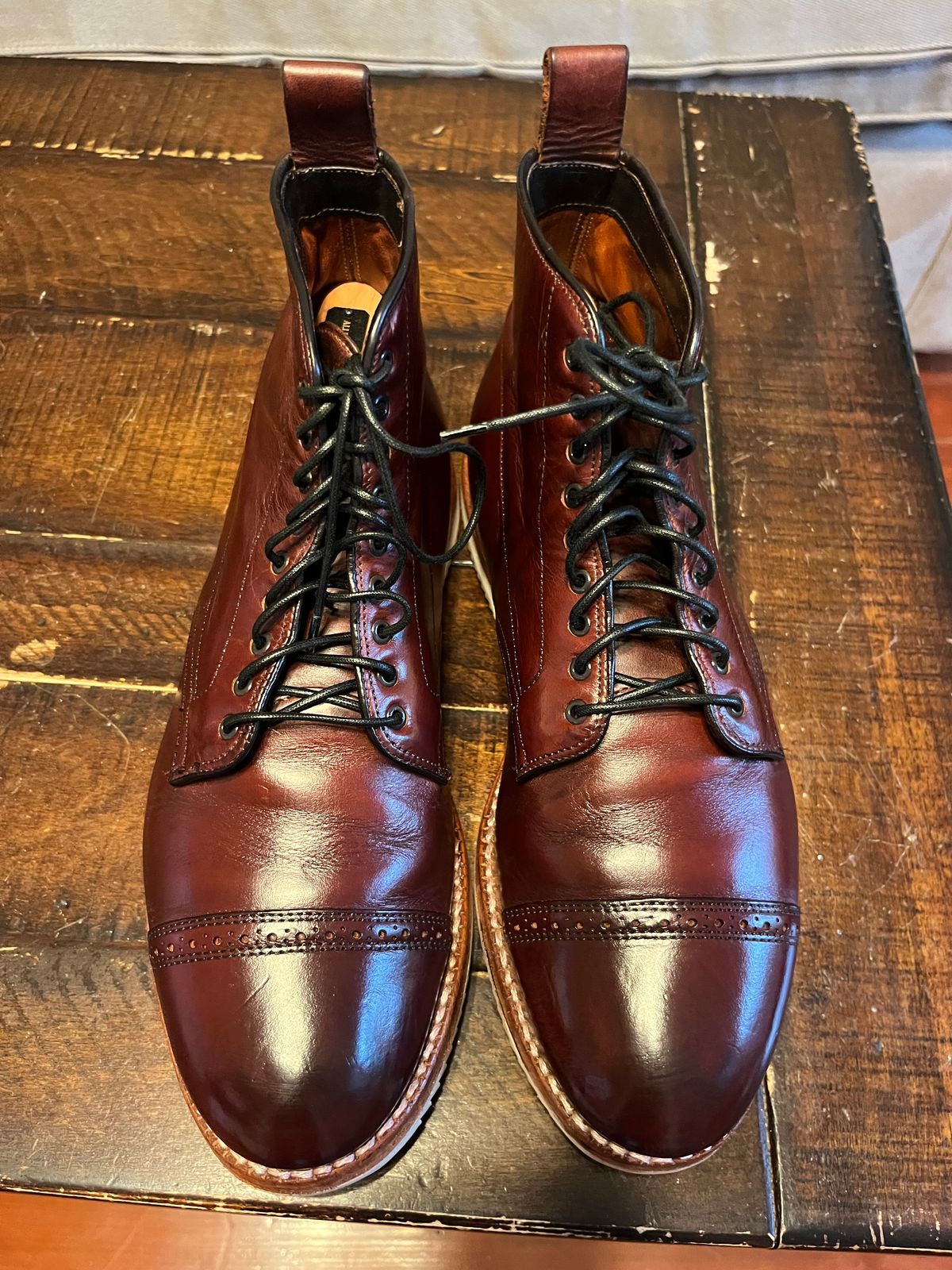 Photo by Gpittman9 on June 11, 2025 of the Alden for Leather Soul Hawaii Custom Ultimate Jumper Boot in Horween Brown Chromexcel.
