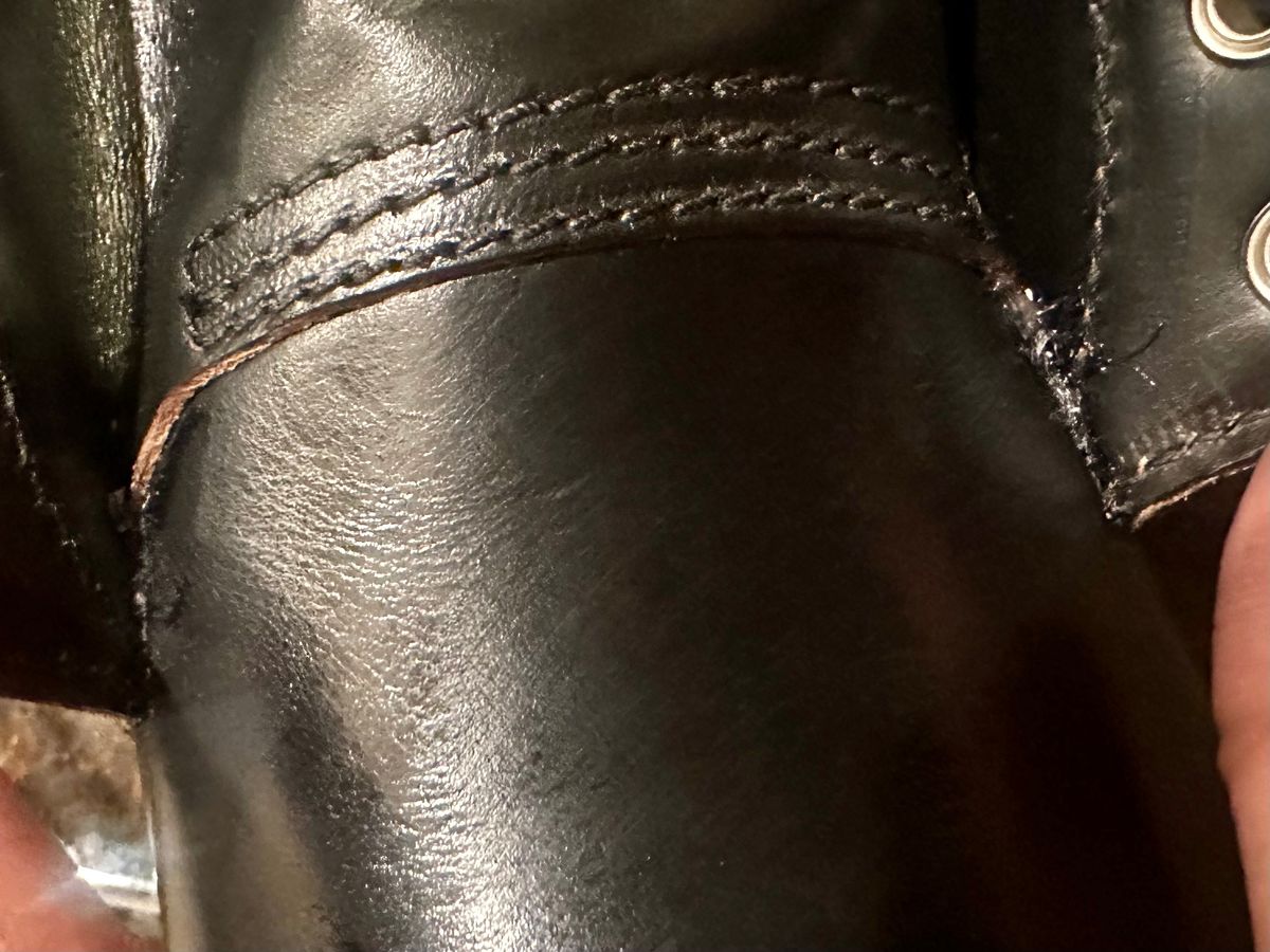 Photo by Suited_n_Booted on February 21, 2026 of the John Lofgren Combat Boots in Horween Black CXL.