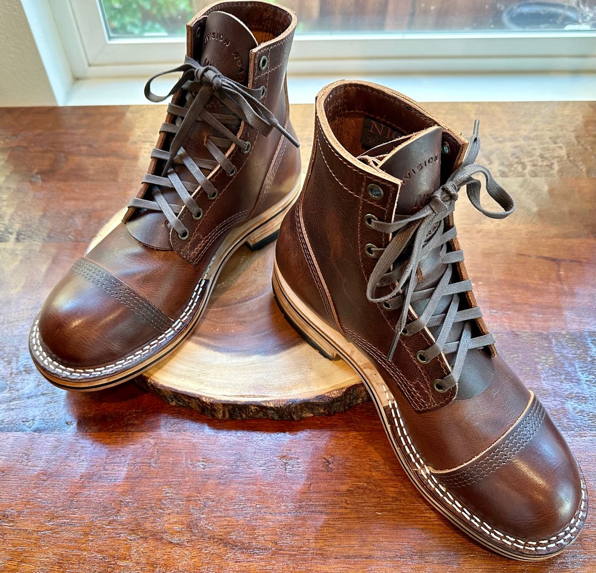 Photo by Suited_n_Booted on May 12, 2026 of the Division Road Everyday Man Boots in Italian Brown Cypress.