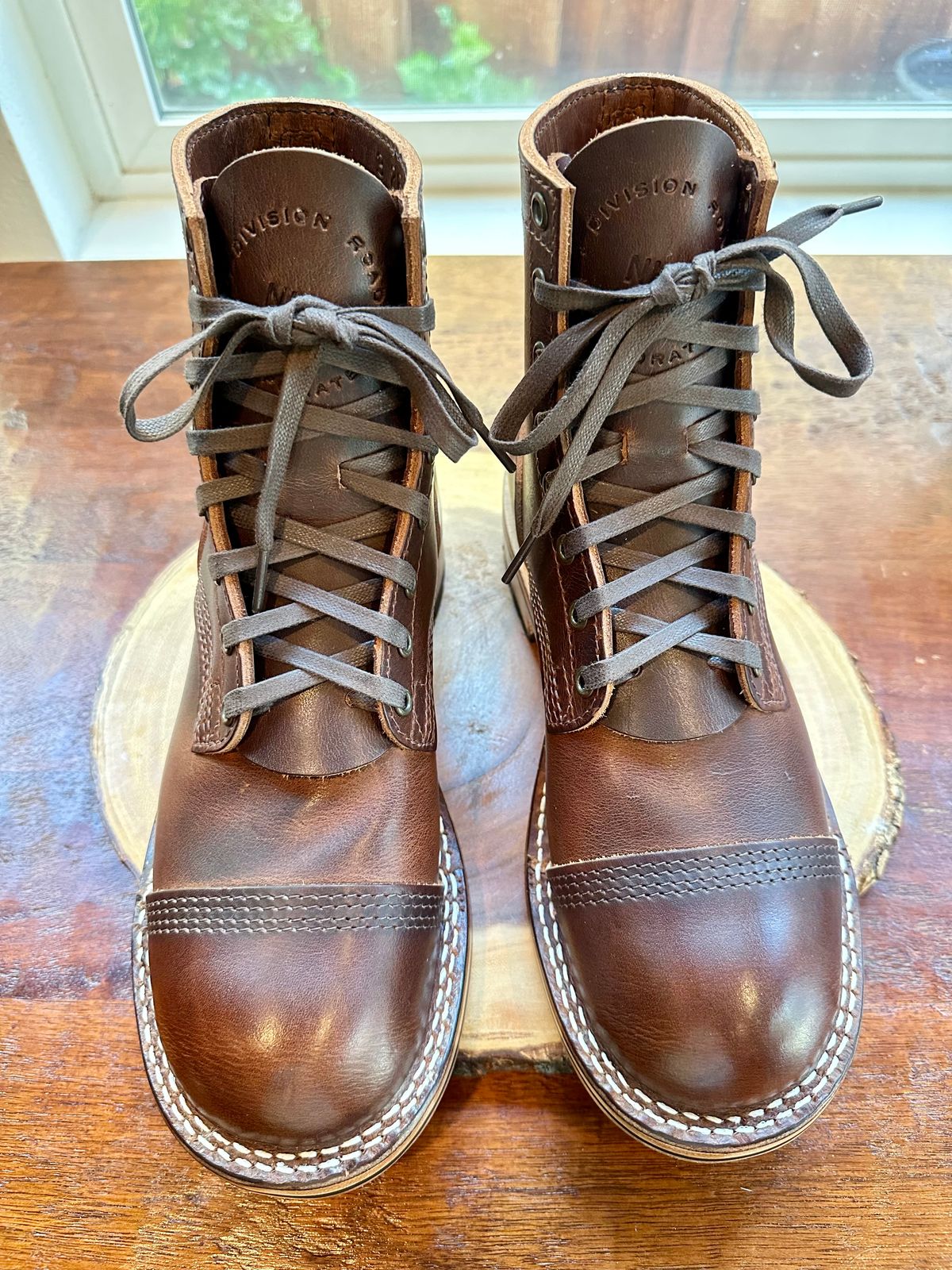 Photo by Suited_n_Booted on May 12, 2026 of the Division Road Everyday Man Boots in Italian Brown Cypress.