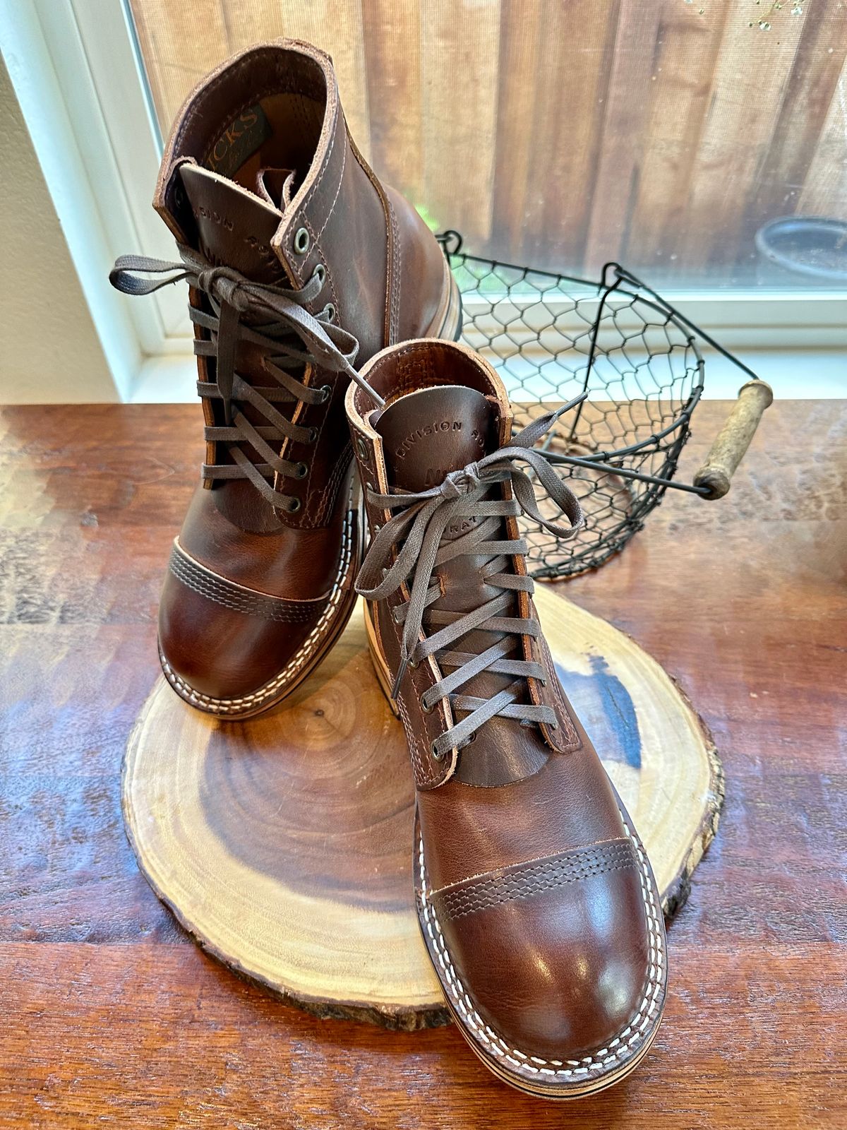 Photo by Suited_n_Booted on May 12, 2026 of the Division Road Everyday Man Boots in Italian Brown Cypress.
