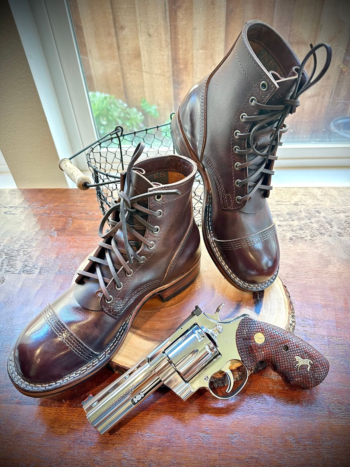 Photo by Suited_n_Booted on May 20, 2026 of the Division Road Everyday Man Boots in Italian Brown Cypress.