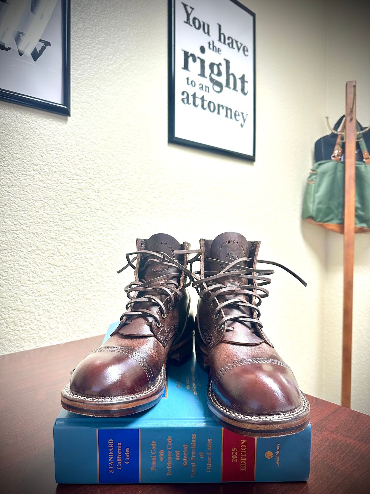 Photo by Suited_n_Booted on June 8, 2026 of the Division Road Everyday Man Boots in Italian Brown Cypress.