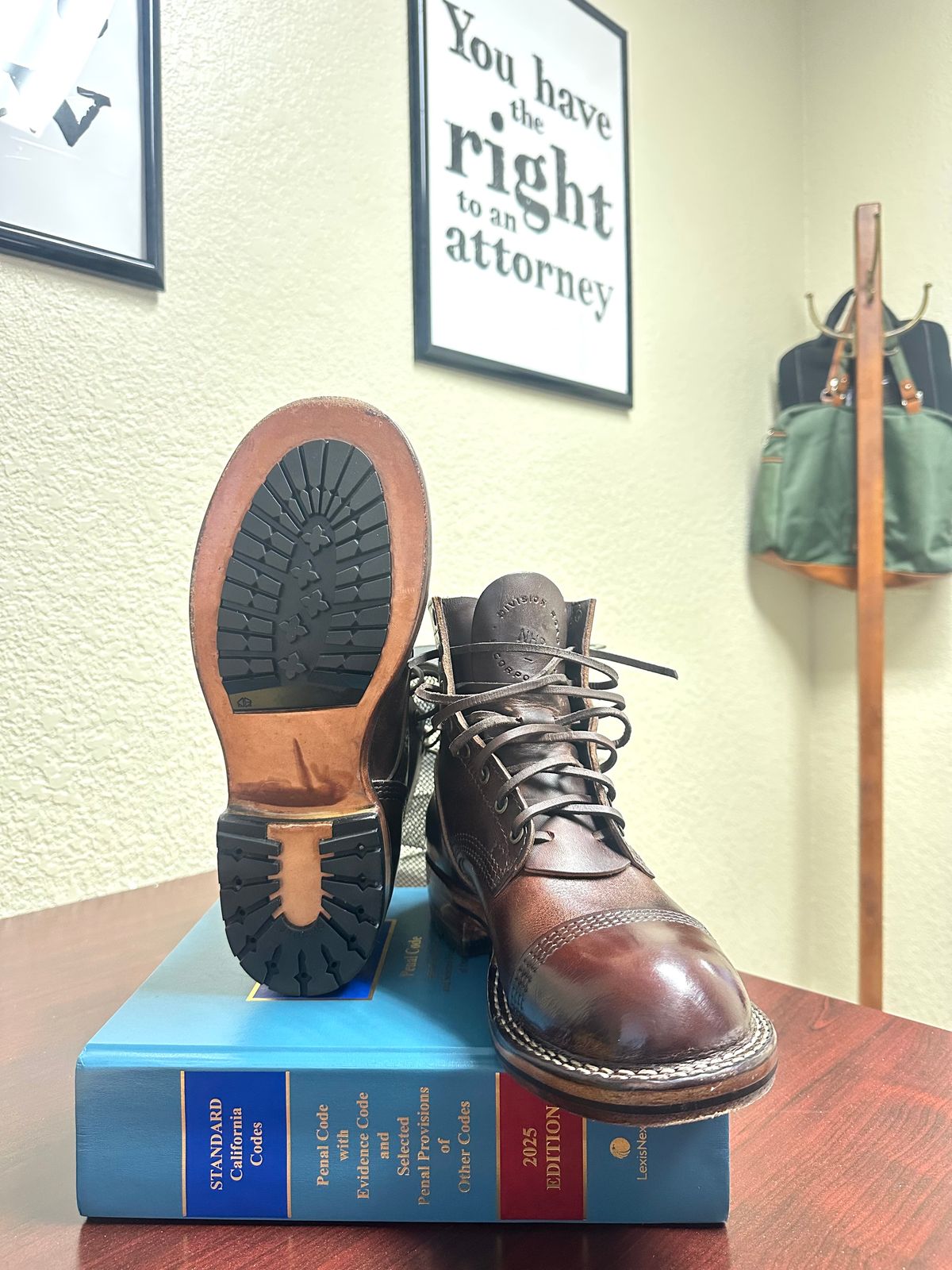 Photo by Suited_n_Booted on June 15, 2026 of the Division Road Everyday Man Boots in Italian Brown Cypress.