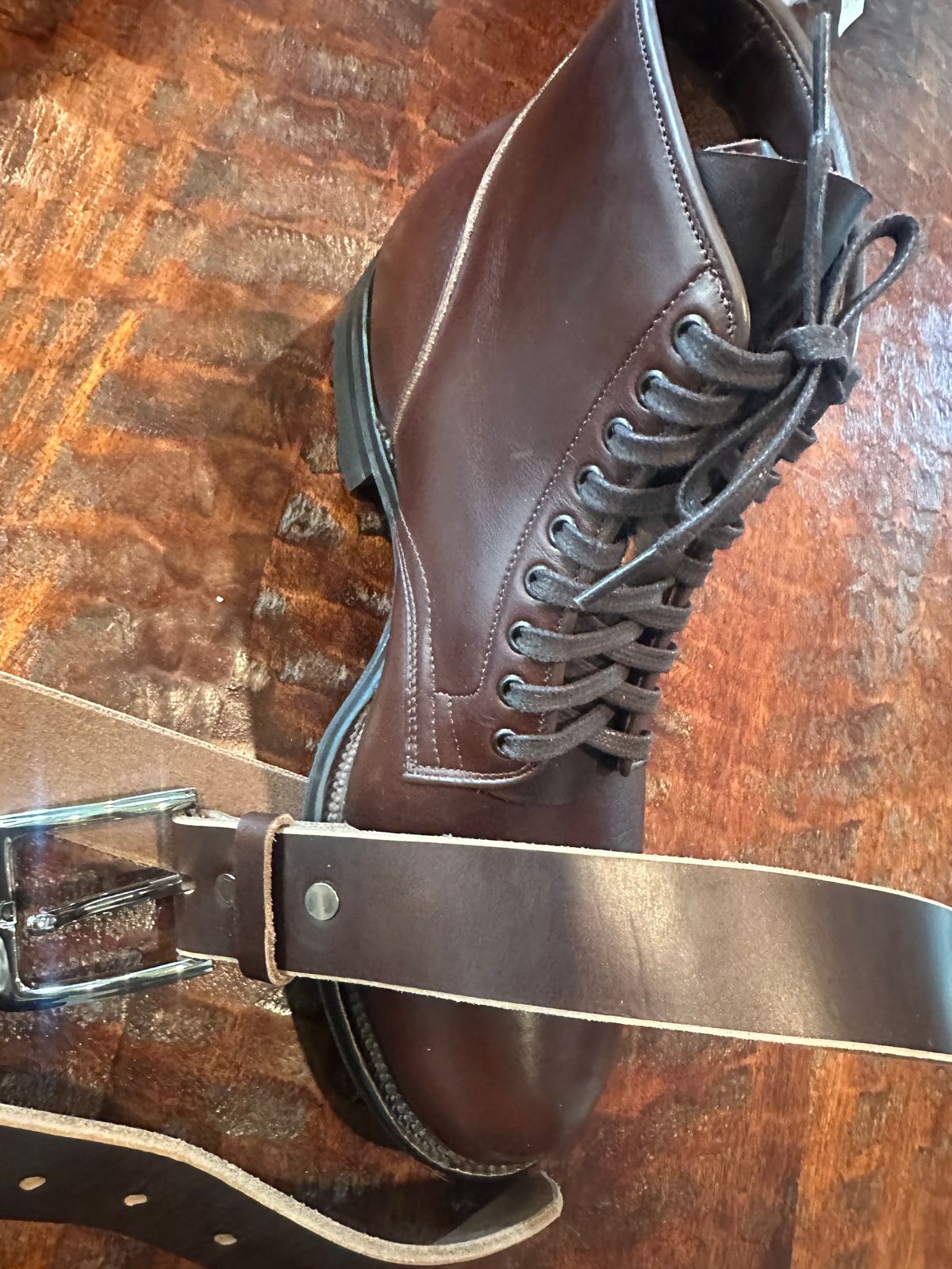 Photo by Suited_n_Booted on April 19, 2026 of the Viberg Service Boot in Horween Brown Chromexcel.