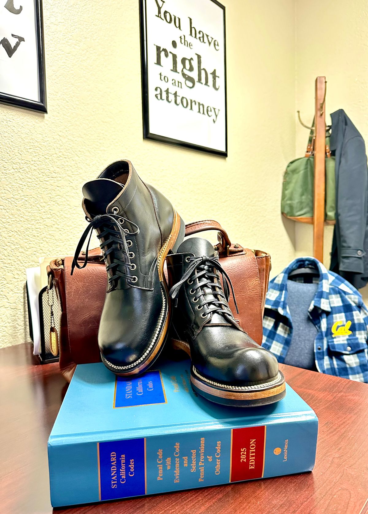 Photo by Suited_n_Booted on February 26, 2026 of the Viberg Service Boot in Horween Black Teacore Chromexcel.