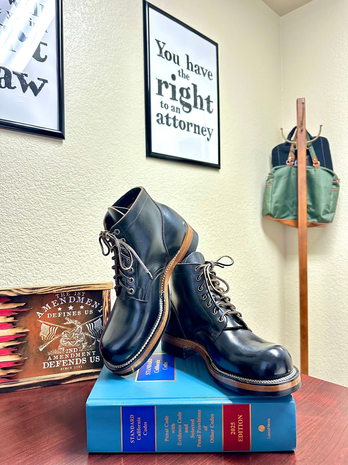 Photo by Suited_n_Booted on May 21, 2026 of the Viberg Service Boot in Horween Black Teacore Chromexcel.