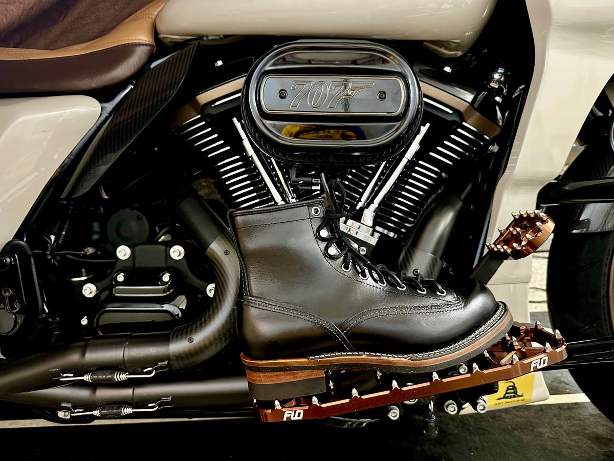 Photo by Suited_n_Booted on February 22, 2026 of the Brake House Short-Face Motorcycle boots 7301 in Unknown Leather.