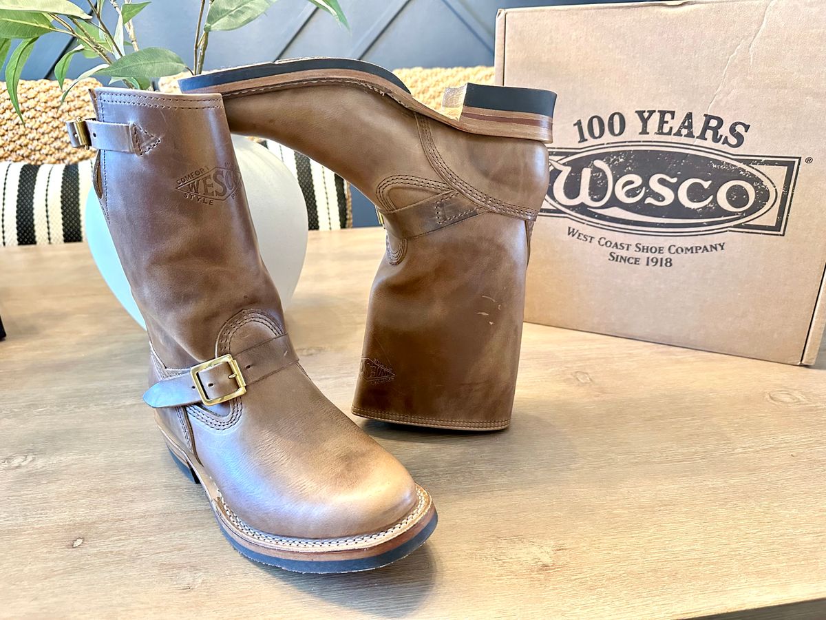 Photo by Suited_n_Booted on May 13, 2026 of the Wesco Mister Lou in Horween Natural Chromexcel.