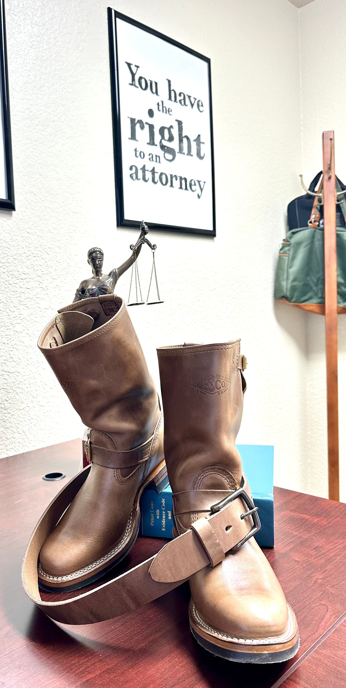Photo by Suited_n_Booted on May 14, 2026 of the Wesco Mister Lou in Horween Natural Chromexcel.