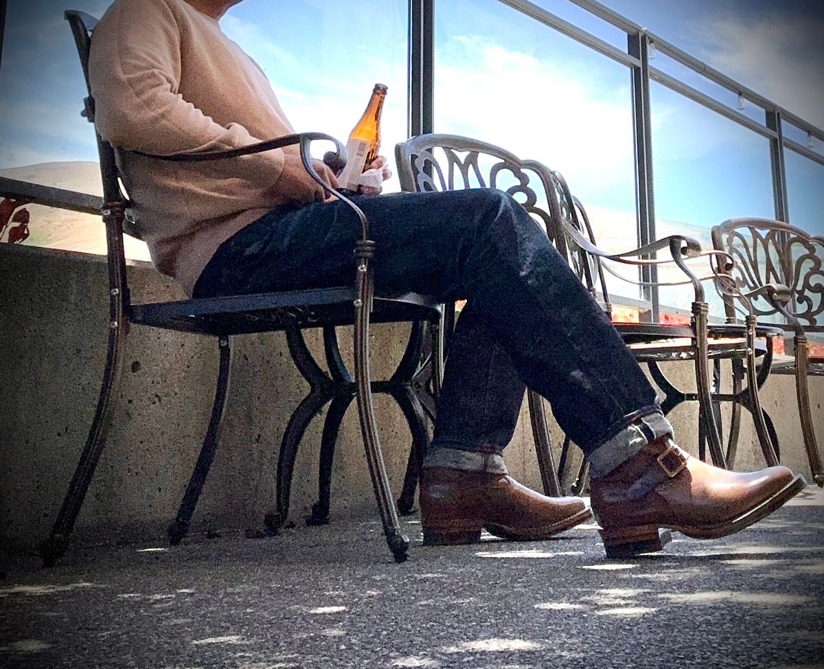 Photo by Suited_n_Booted on June 7, 2026 of the Wesco Mister Lou in Horween Natural Chromexcel.
