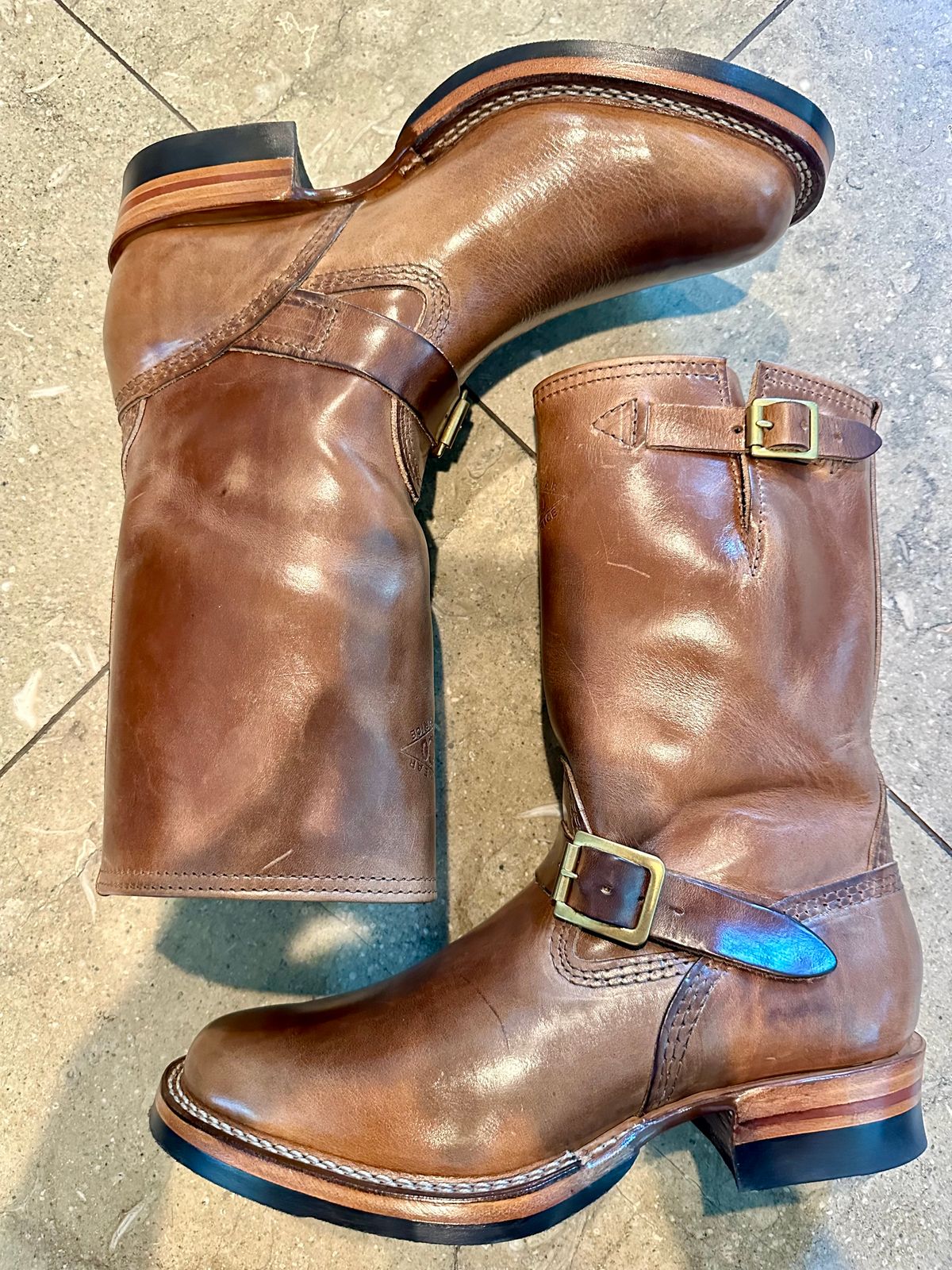 Photo by Suited_n_Booted on June 15, 2026 of the Wesco Mister Lou in Horween Natural Chromexcel.