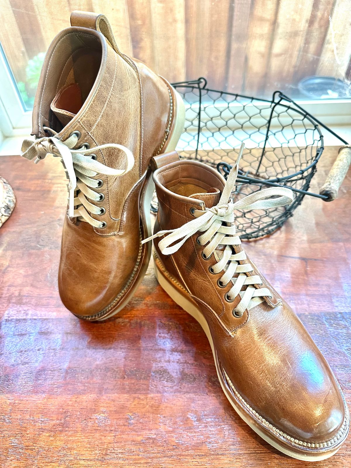 Photo by Suited_n_Booted on May 24, 2026 of the Viberg Scout Boot in Horween Natural Cypress.