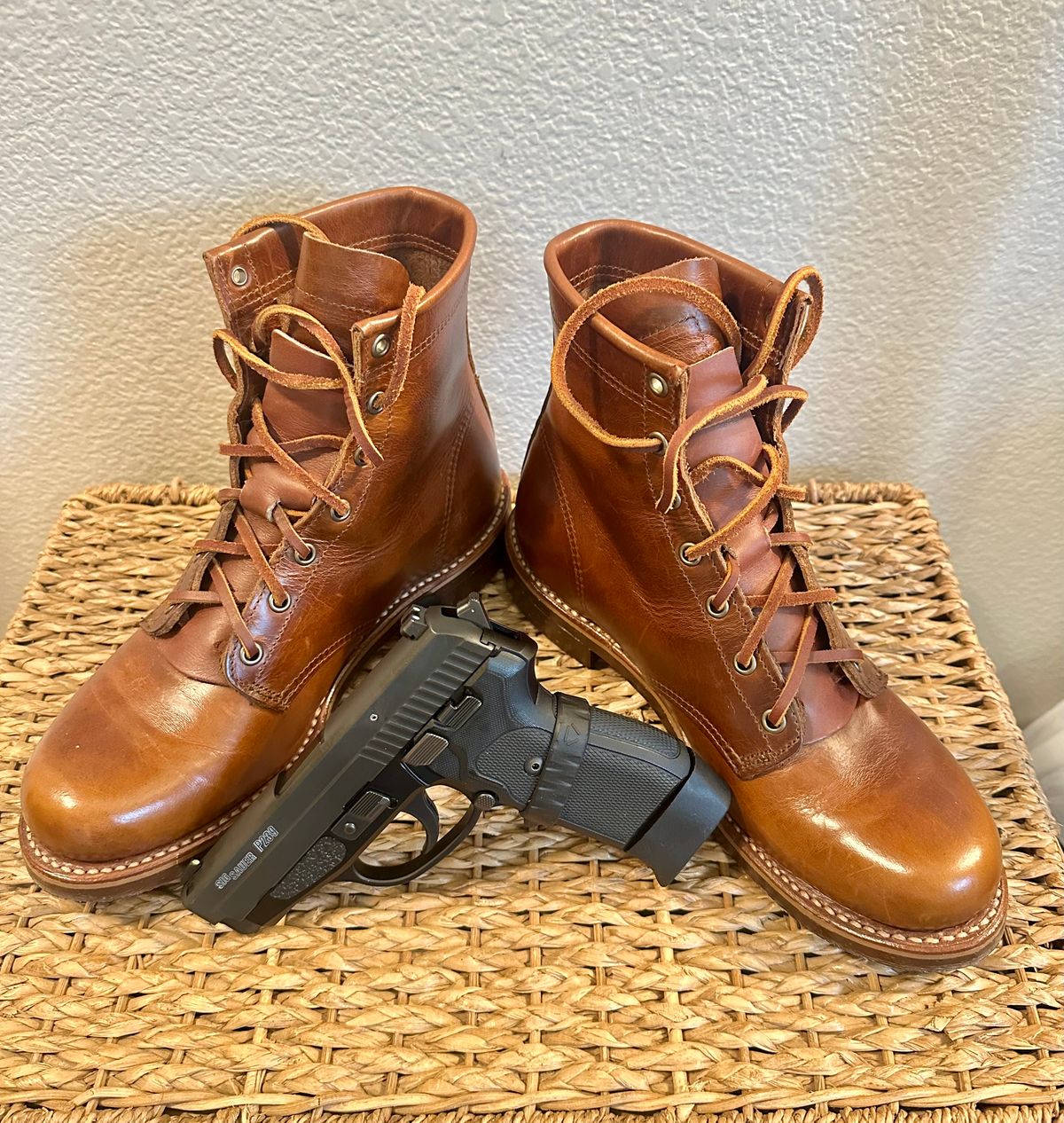 Photo by Suited_n_Booted on March 31, 2026 of the Schott Bros NYC 6” Service Boot in Brown US Steerhide.
