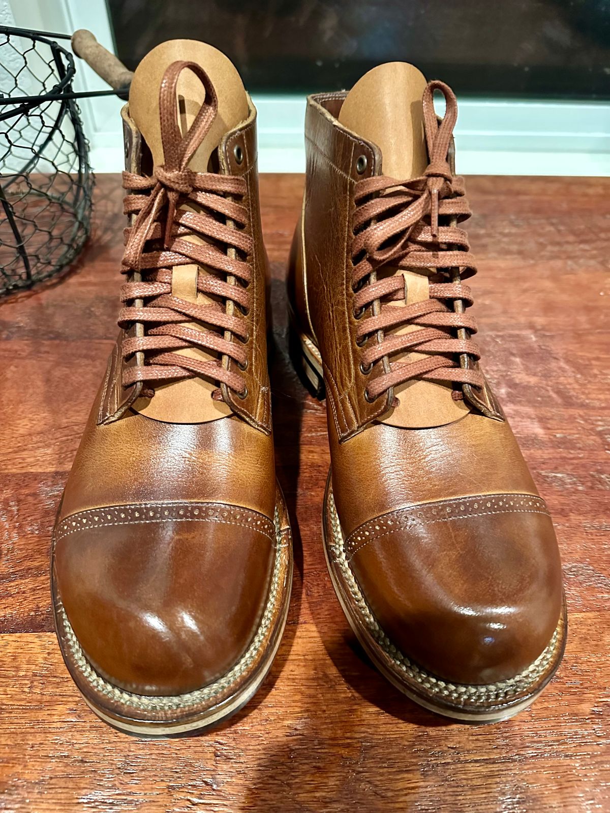 Photo by Suited_n_Booted on February 24, 2026 of the Viberg Service Boot BCT in Horween Natural Cypress.