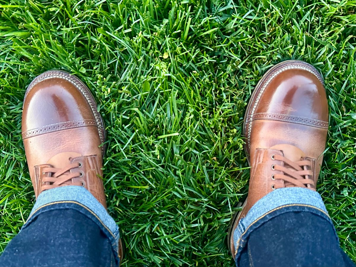 Photo by Suited_n_Booted on April 28, 2026 of the Viberg Service Boot BCT in Horween Natural Cypress.