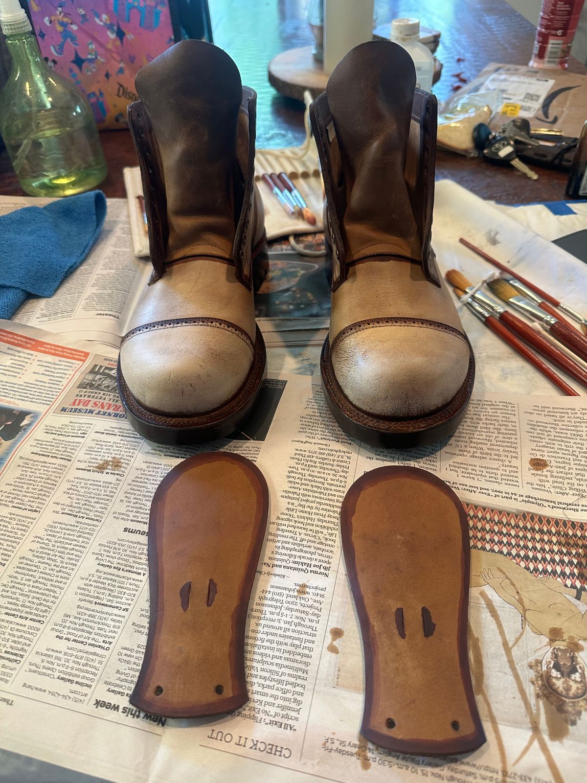 Photo by Suited_n_Booted on June 17, 2026 of the Viberg Service Boot BCT in Horween Natural Cypress to Custom OD Green!.