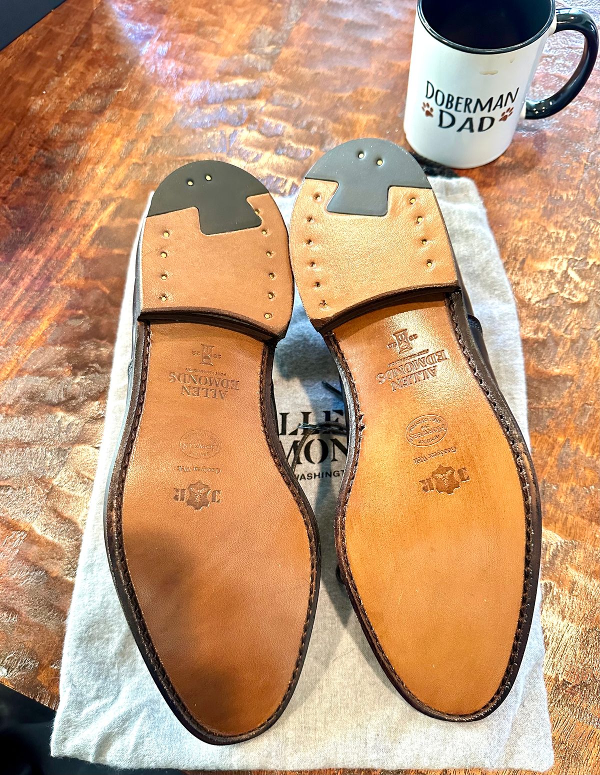 Photo by Suited_n_Booted on June 4, 2026 of the Allen Edmonds Park Avenue in Horween Black Shell Cordovan.