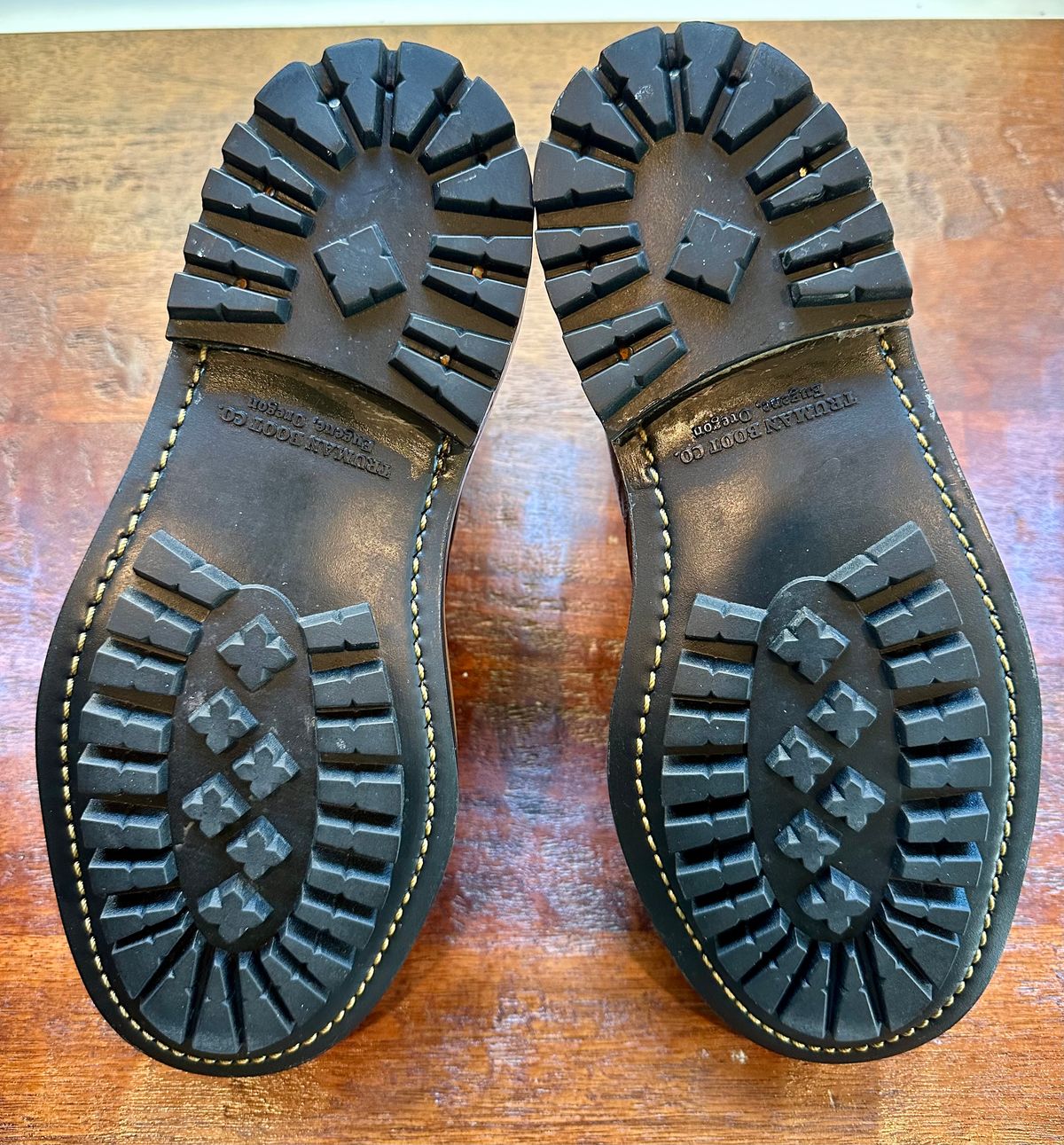 Photo by Suited_n_Booted on June 22, 2026 of the Truman Boot Co. 6” Service Boot (Cap Toe) in Horween Java Waxed Flesh.
