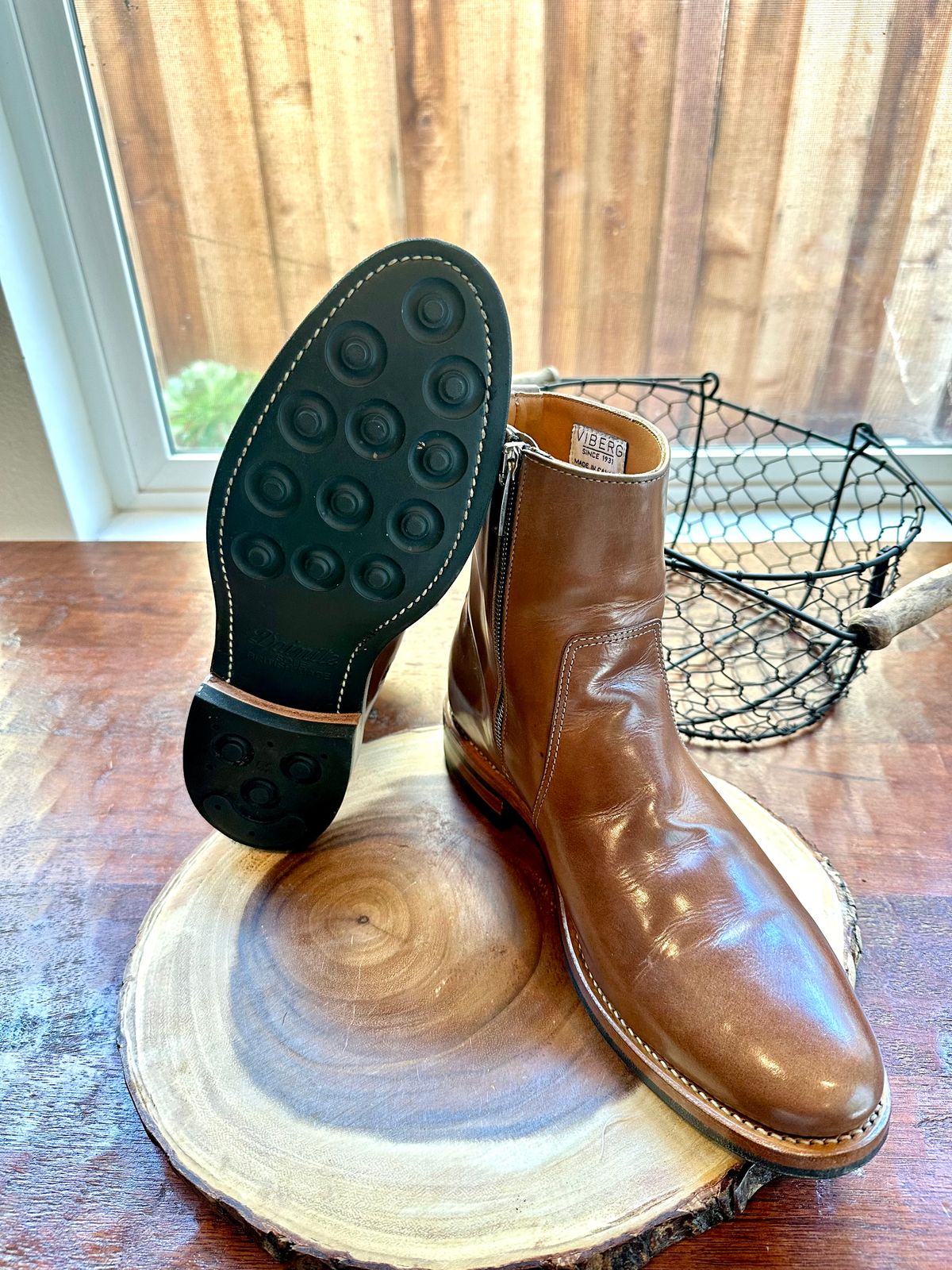 Photo by Suited_n_Booted on May 23, 2026 of the Viberg x Division Road Side Zip in Calf Nubuck Fango.