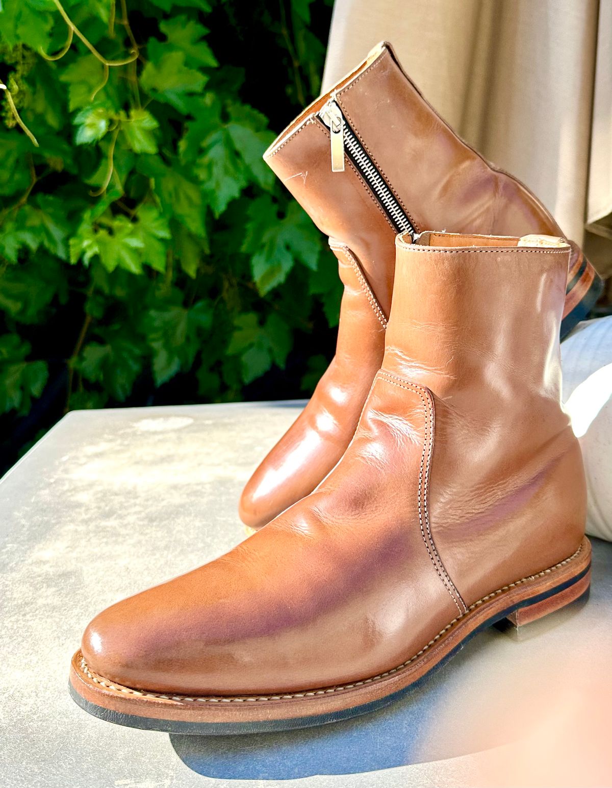 Photo by Suited_n_Booted on May 24, 2026 of the Viberg x Division Road Side Zip in Calf Nubuck Fango.