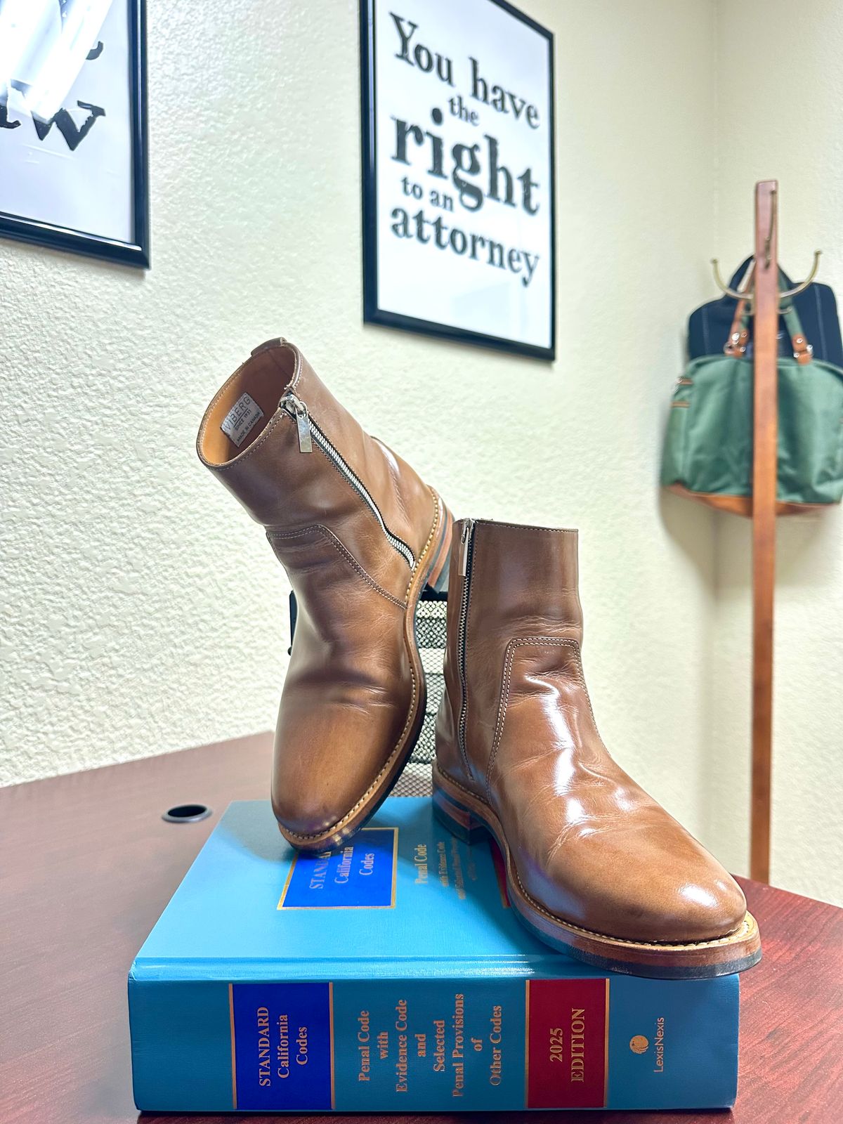Photo by Suited_n_Booted on May 29, 2026 of the Viberg x Division Road Side Zip in Calf Nubuck Fango.