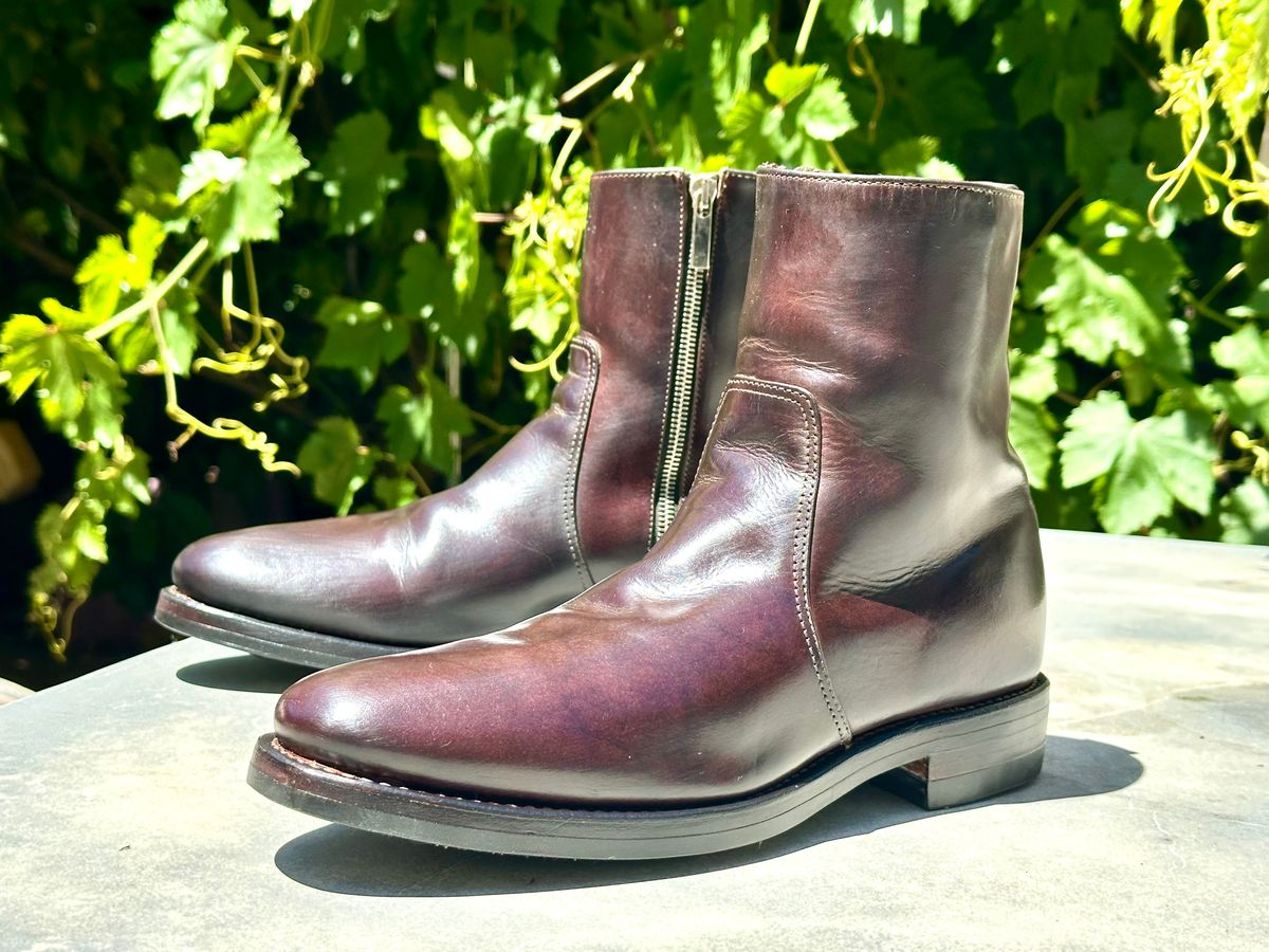 Photo by Suited_n_Booted on June 3, 2026 of the Viberg x Division Road Side Zip in Calf Nubuck Fango.