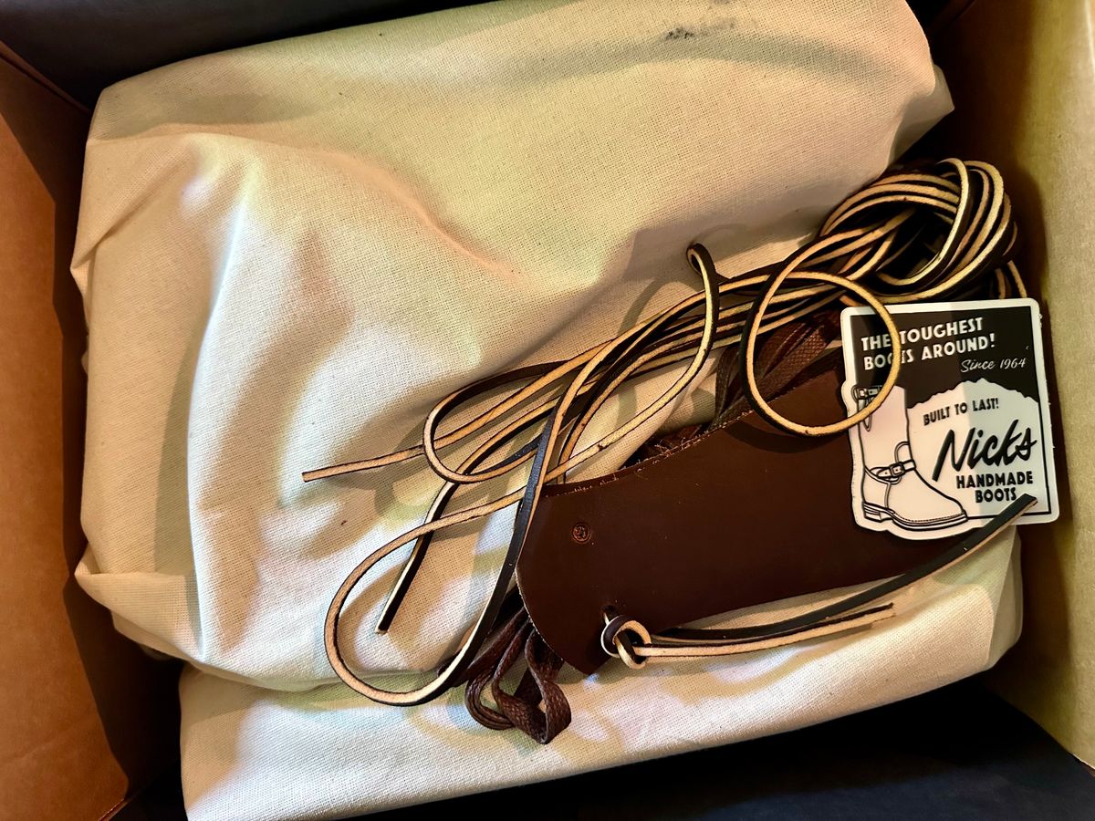 Photo by Suited_n_Booted on April 14, 2026 of the Nick’s Handmade Boots Division Road X Nick’s: Everyday Man Boot in Italian Brown Cypress.