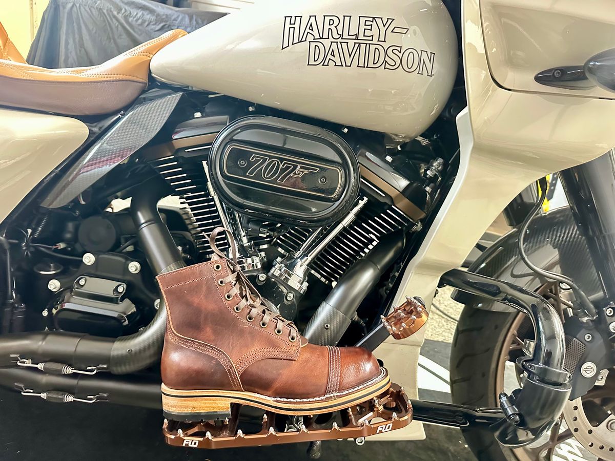 Photo by Suited_n_Booted on April 15, 2026 of the Nick’s Handmade Boots Division Road X Nick’s: Everyday Man Boot in Italian Brown Cypress.