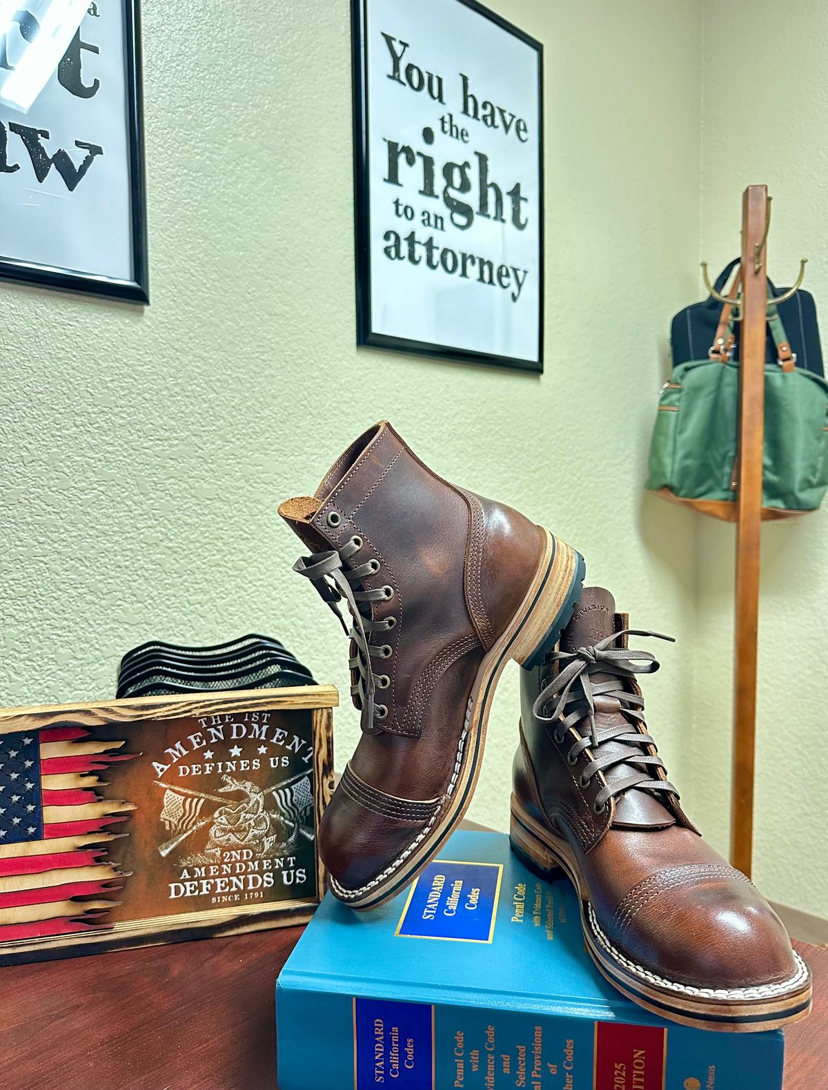 Photo by Suited_n_Booted on April 16, 2026 of the Division Road: Everyday Man Boot in Italian Brown Cypress.