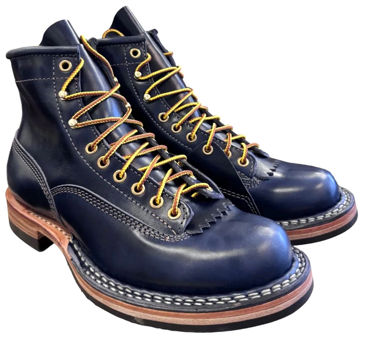 Photo by Suited_n_Booted on June 8, 2026 of the White's Bounty Hunter in Maryam Navy Horsehide.