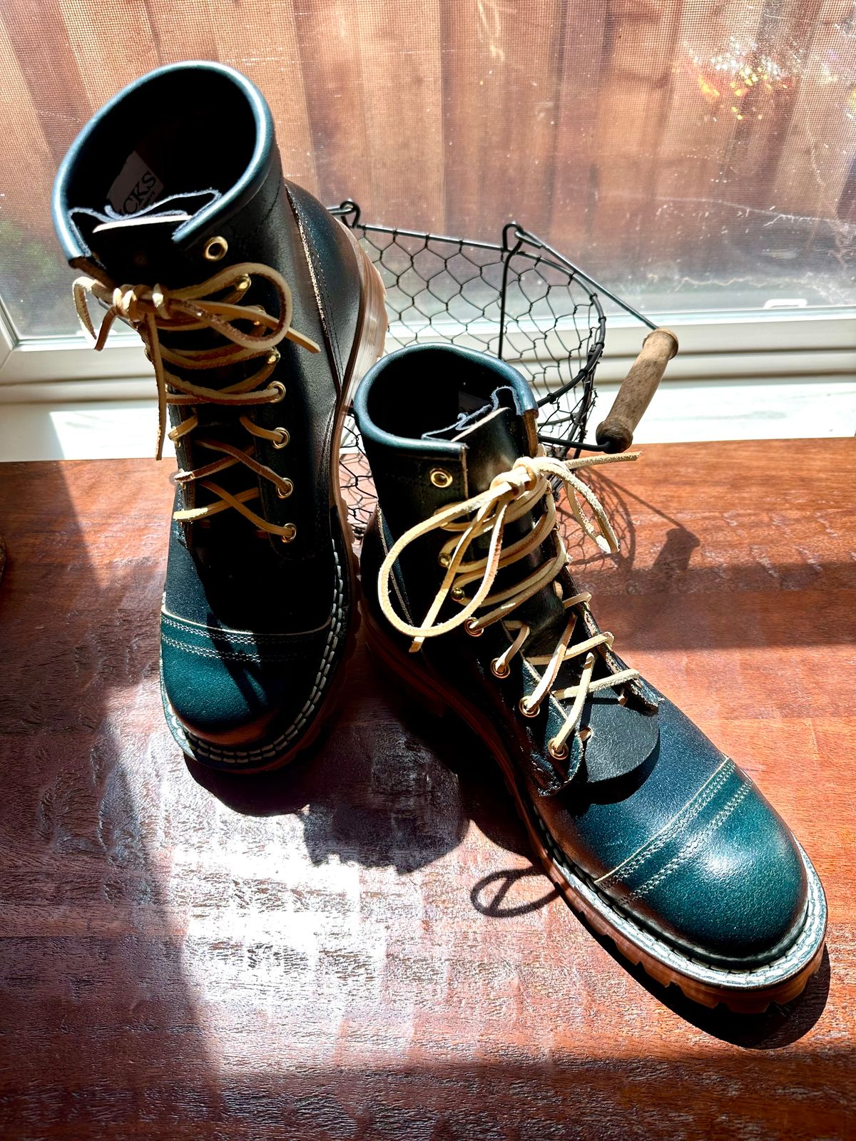 Photo by Suited_n_Booted on May 30, 2026 of the Nick’s MTO in Horween Pacific Waxed Flesh.