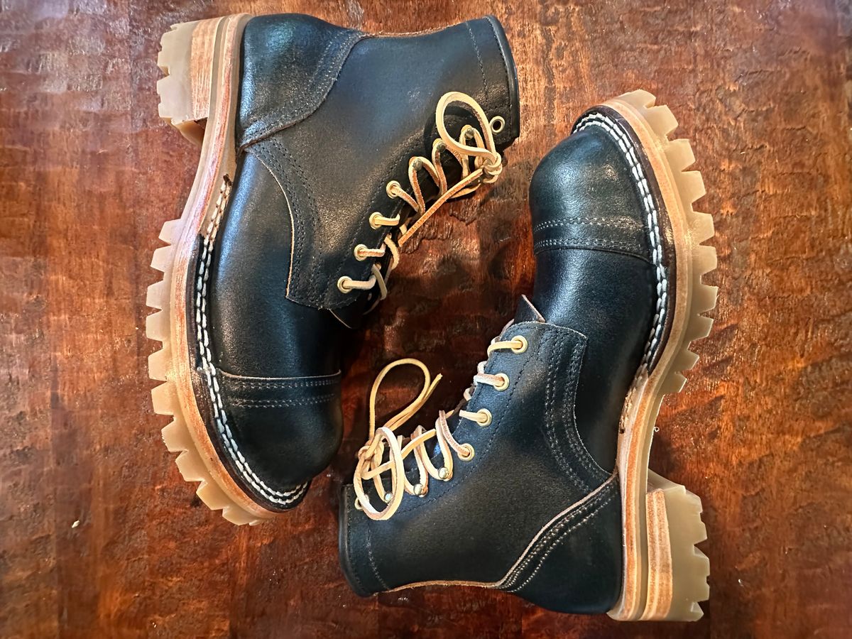 Photo by Suited_n_Booted on May 27, 2026 of the Nick’s MTO in Horween Pacific Waxed Flesh.