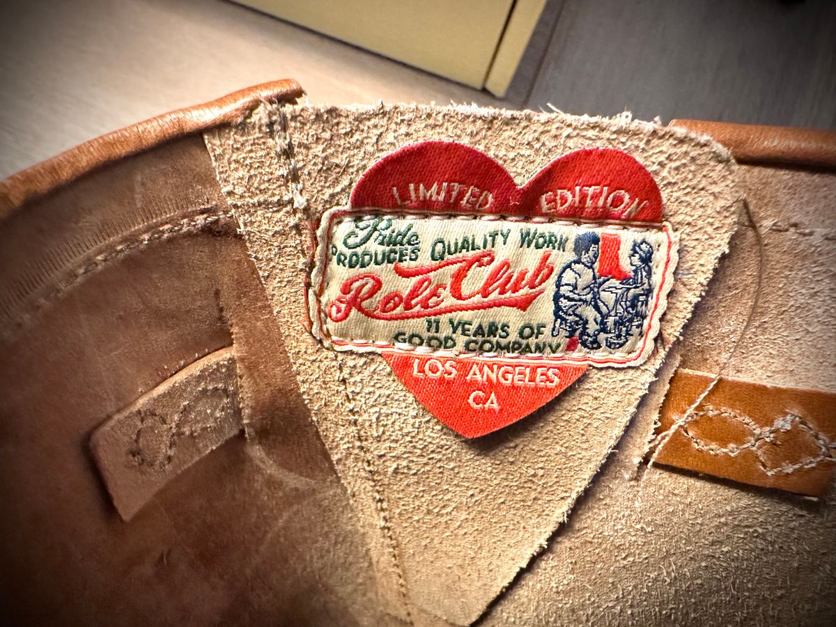 Photo by Suited_n_Booted on June 23, 2026 of the Role Club Engineer Boots in Natural Italian Horsebutt.