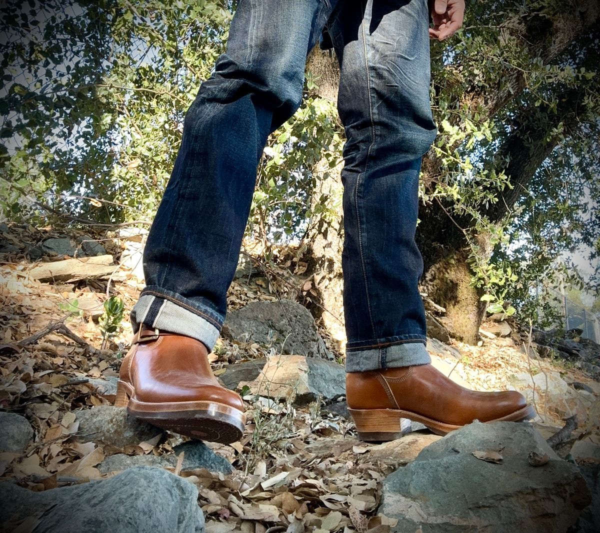Photo by Suited_n_Booted on June 25, 2026 of the Role Club Engineer Boots in Natural Italian Horsebutt.