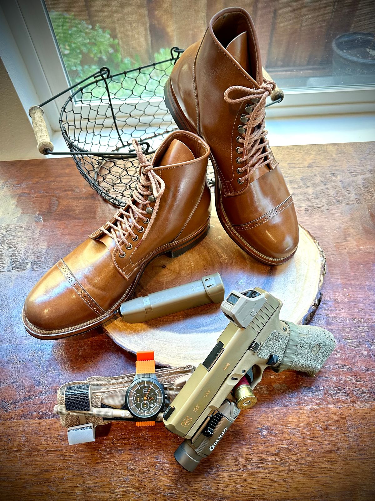 Photo by Suited_n_Booted on May 18, 2026 of the Viberg Service Boot BCT in ANNONAY VOCALAU TAN FRENCH CALF.