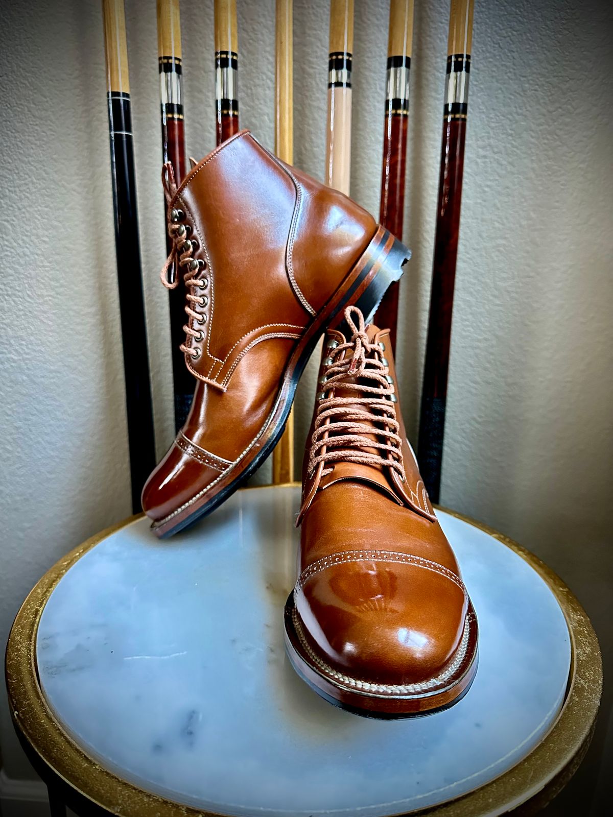 Photo by Suited_n_Booted on June 22, 2026 of the Viberg Service Boot BCT in ANNONAY VOCALAU TAN FRENCH CALF.