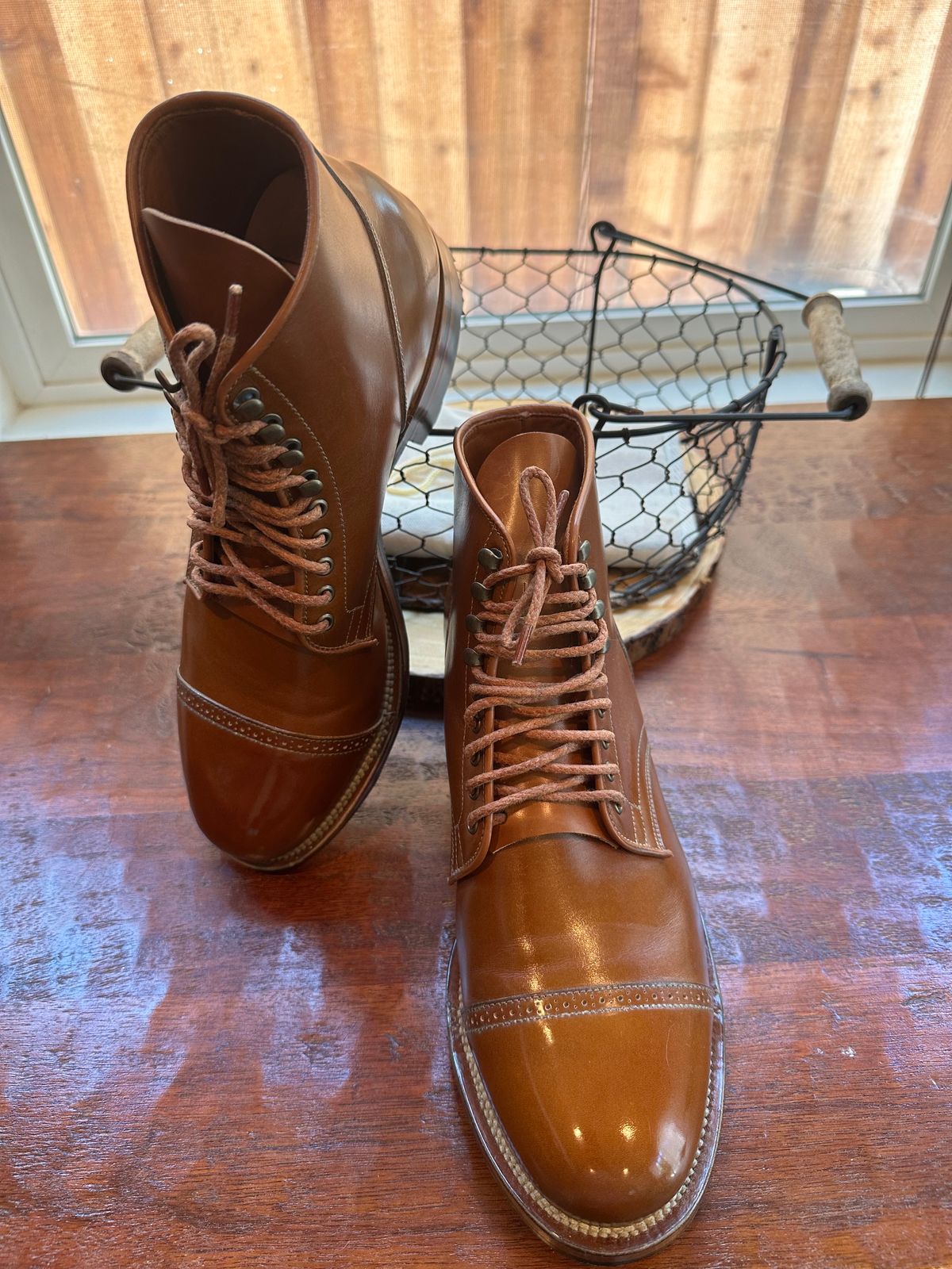 Photo by Suited_n_Booted on June 26, 2026 of the Viberg Service Boot BCT in ANNONAY VOCALAU TAN FRENCH CALF.