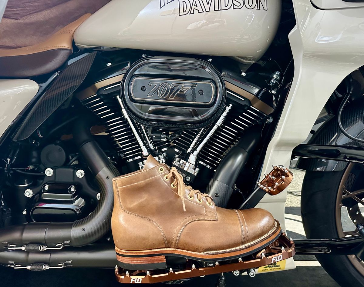 Photo by Suited_n_Booted on March 4, 2026 of the Viberg Service Boot PCT in Horween Natural Chromexcel.