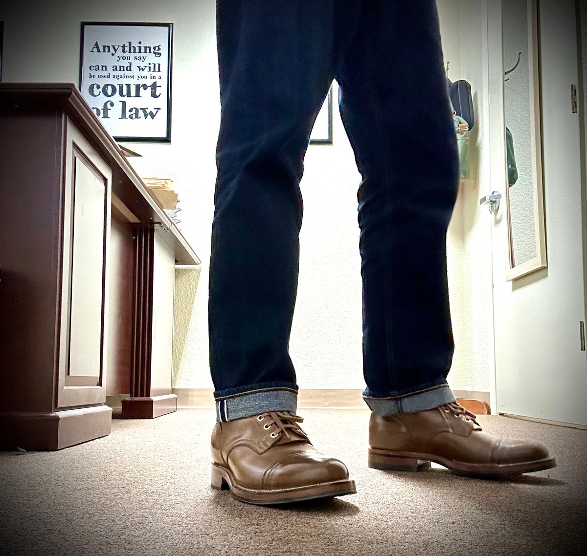 Photo by Suited_n_Booted on June 22, 2026 of the Viberg Service Boot PCT in Horween Natural Chromexcel.