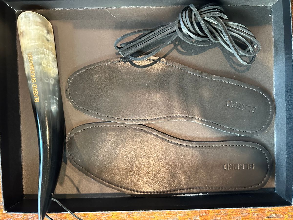 Photo by Suited_n_Booted on April 15, 2026 of the Blkbrd Shoemaker Luchador Service Boot in Maryam Navy Horsehide.