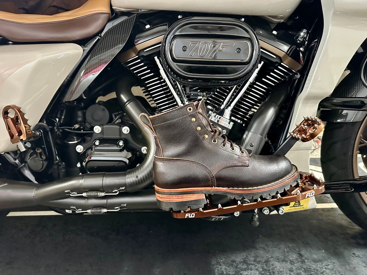 Photo by Suited_n_Booted on February 14, 2026 of the Nick’s Handmade Boots MTO in Horween Brown Waxed Flesh.