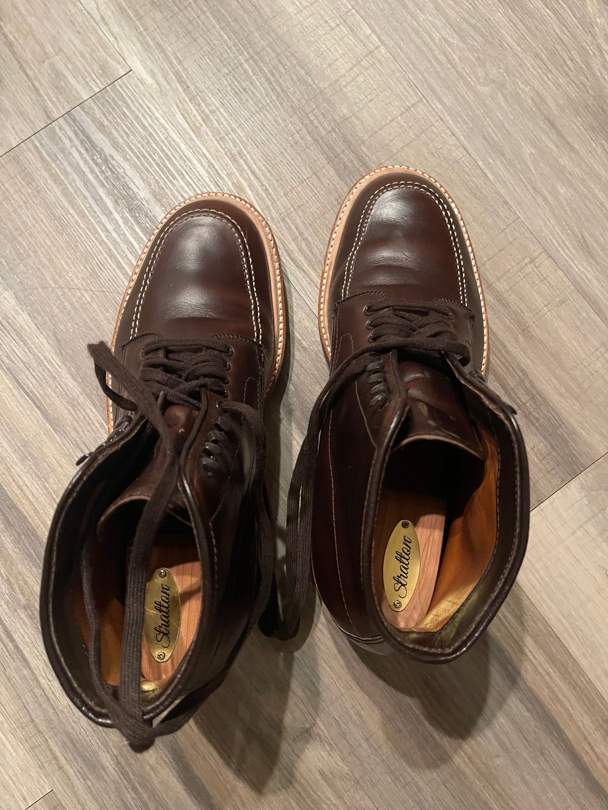 Photo by phantomboots on June 25, 2025 of the Alden Indy Boot in Horween Brown Chromexcel.