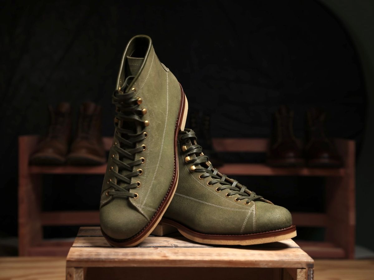 Photo by ScuffedUpKicks on November 15, 2024 of the Sagara Cordmaster in Badalassi Carlo Oliva Minerva Roughout.