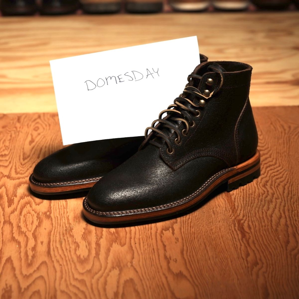 Photo by ScuffedUpKicks on October 1, 2024 of the Parkhurst The Allen in Horween Brown Waxed Flesh.