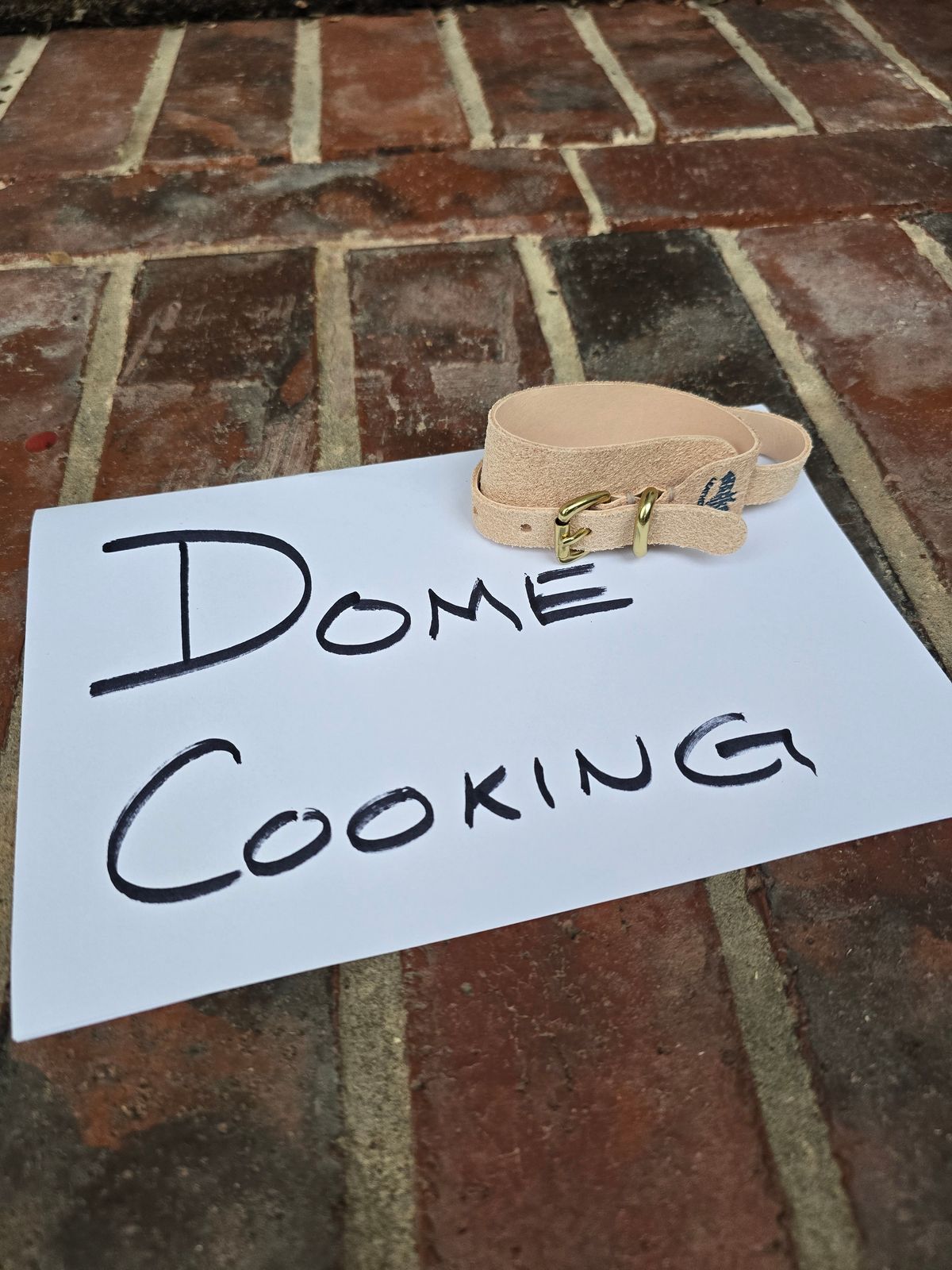 Photo by alanight on November 1, 2025 of the Harker Leatherworks Wristband in Natural Roughout Veg Tan.