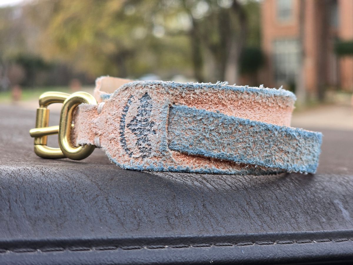 Photo by alanight on December 5, 2025 of the Harker Leatherworks Wristband in Natural Roughout Veg Tan.