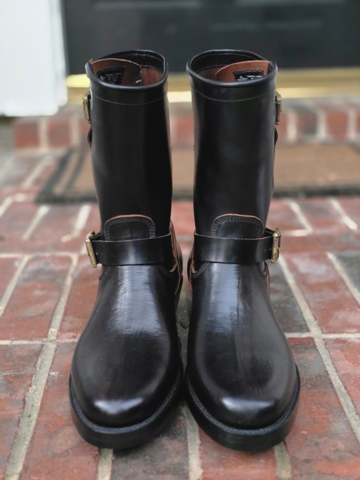 Photo by alanight on October 1, 2025 of the Fortis Boots Engineer Pandawa Last in Fortis Boots Indonesian Natural Vegtan Hand Overdye.