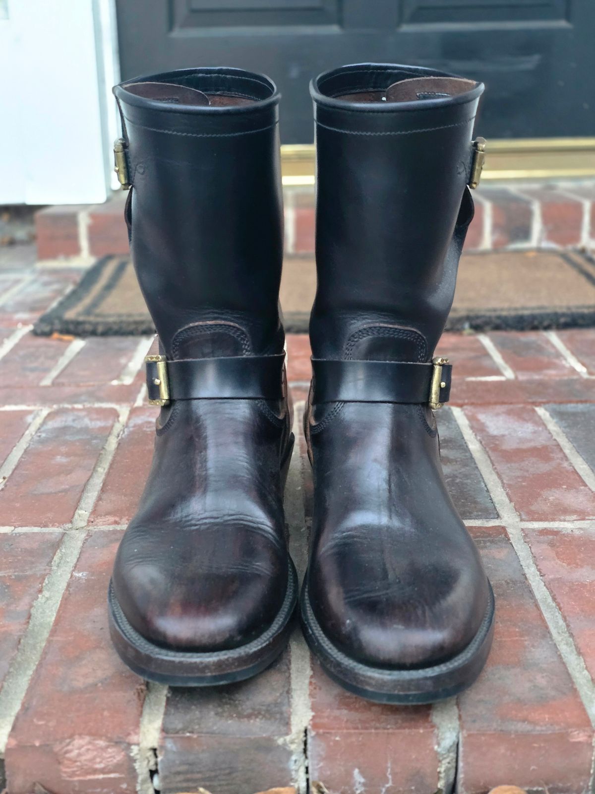 Photo by alanight on January 5, 2026 of the Fortis Boots Engineer Pandawa Last in Fortis Boots Indonesian Natural Vegtan Hand Overdye.