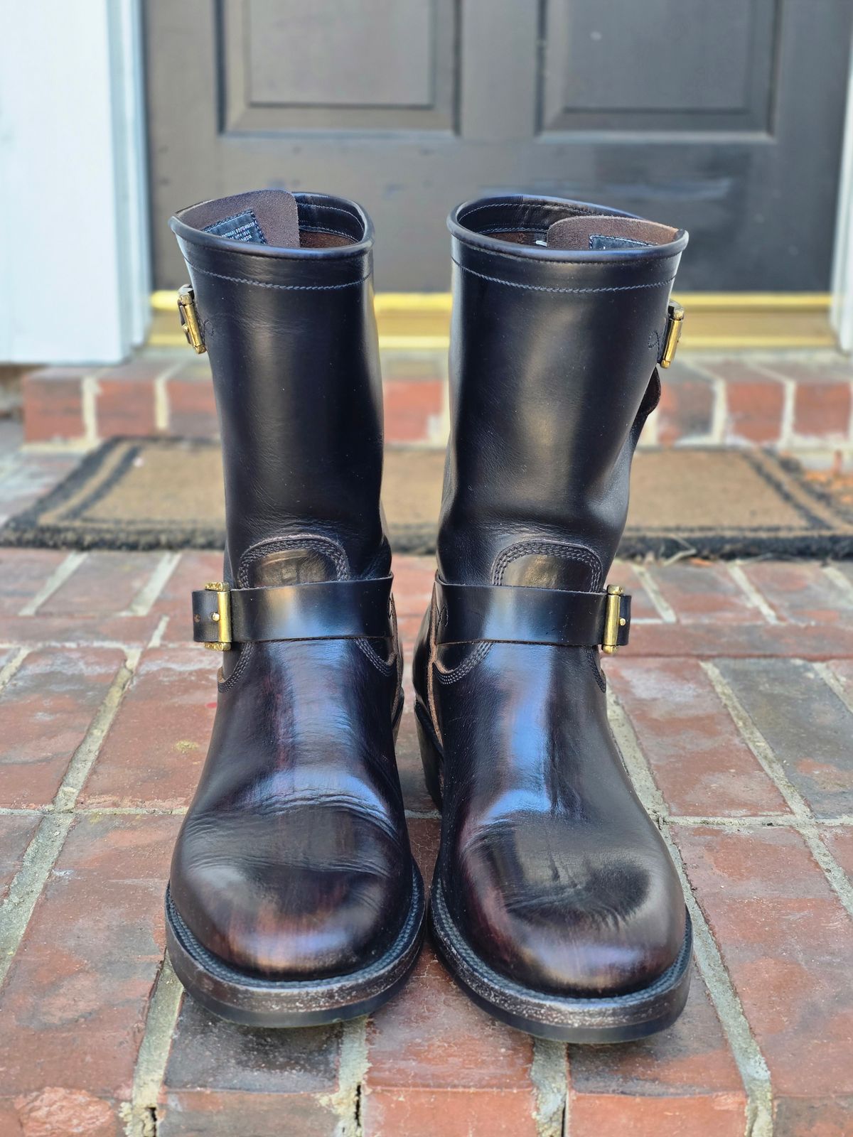 Photo by alanight on February 5, 2026 of the Fortis Boots Engineer Pandawa Last in Fortis Boots Indonesian Natural Vegtan Hand Overdye.